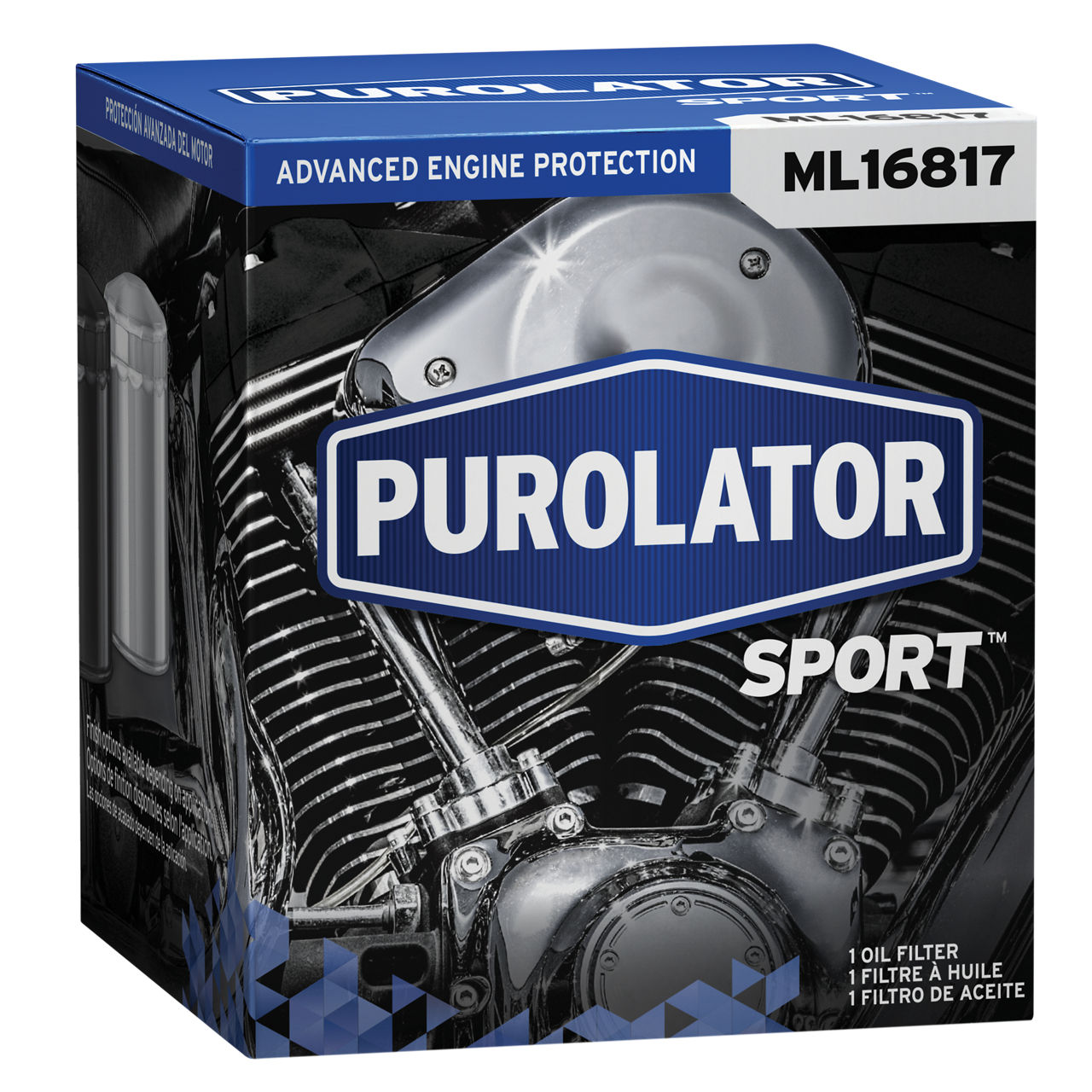 Les filtres à huile PurolatorSPORT™ offrent une protection élevée contre la saleté et le moteur pour les motocyclettes, les VTT, les motoneiges et les embarcations de plaisance.