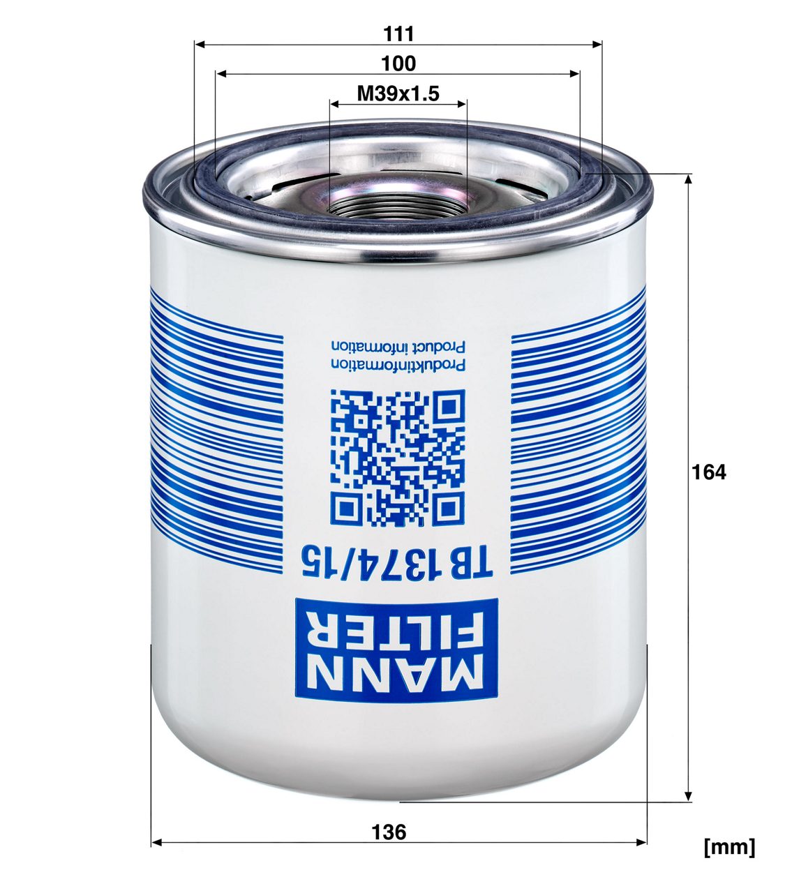Product Image TB1374/15X_MANN-FILTER