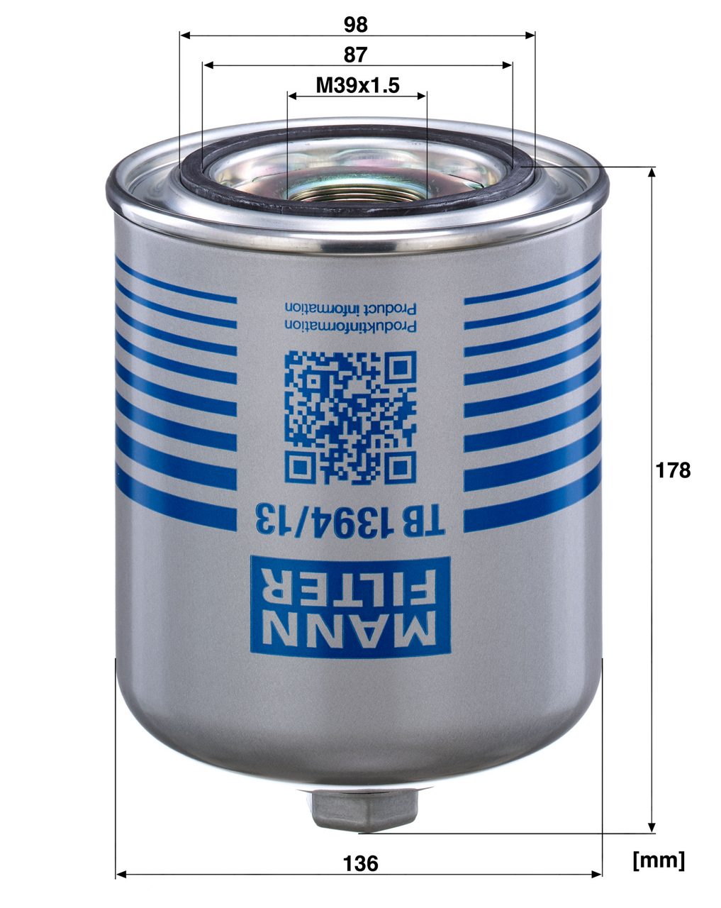 Product Image TB1394/13X_MANN-FILTER