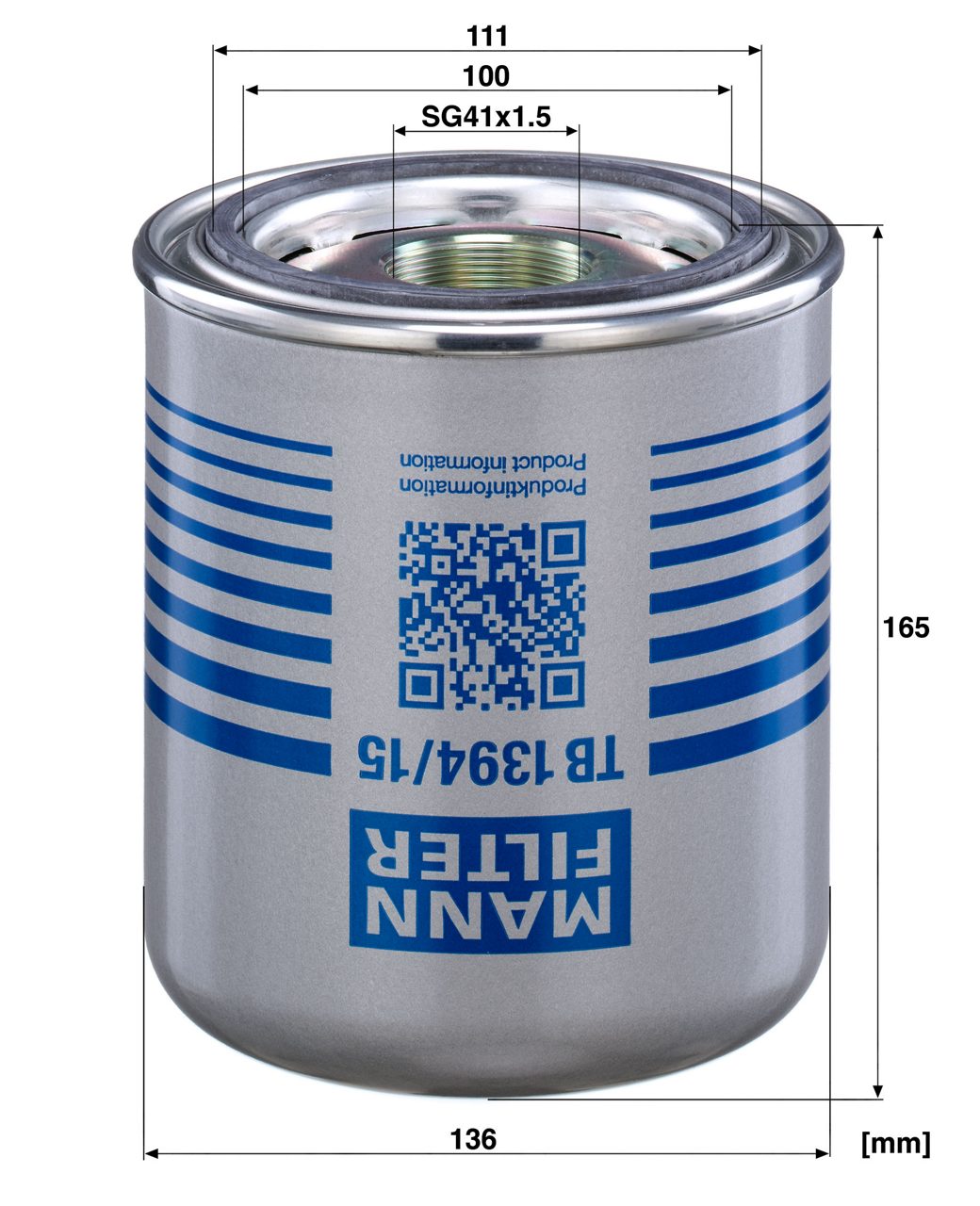 Product Image TB1394/15X_MANN-FILTER