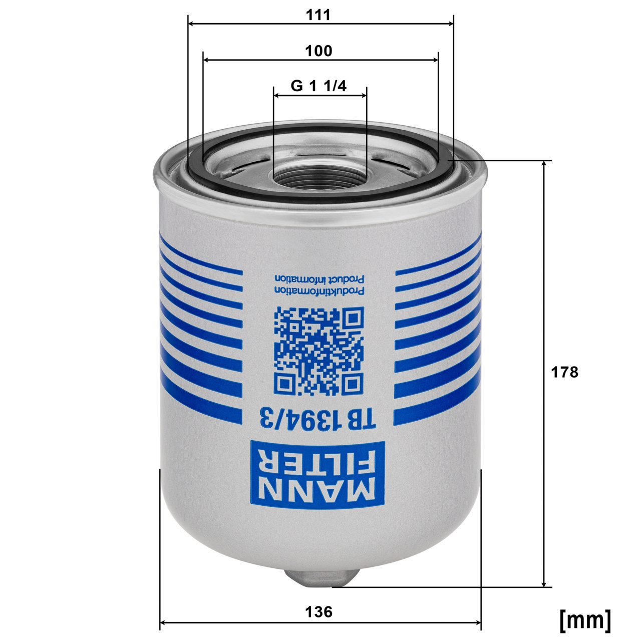 Product Image TB1394/3X_MANN-FILTER