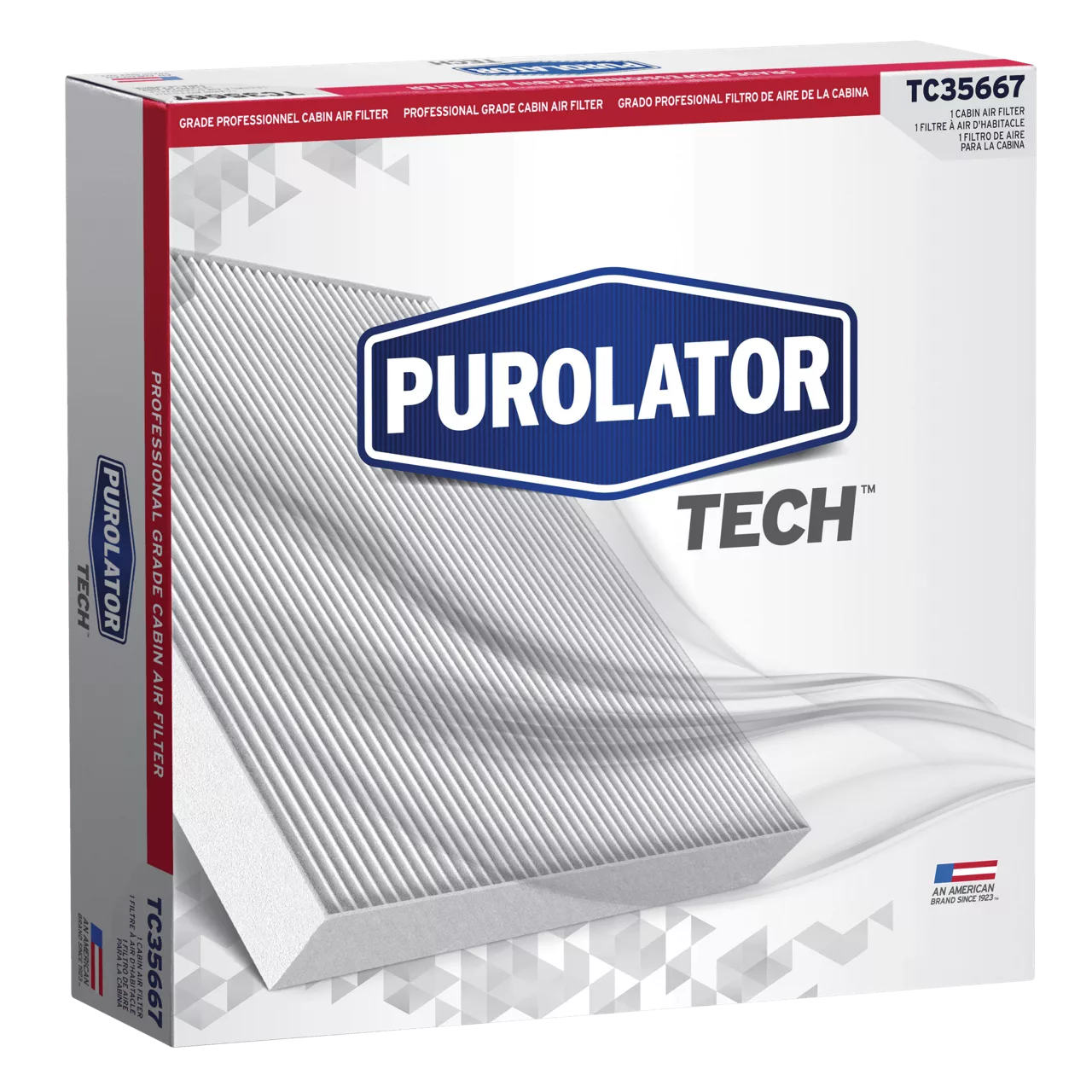 PurolatorTECH™ Cabin Air Filters improve overall driving comfort, encourage better vehicle airflow and aid in defroster performance.