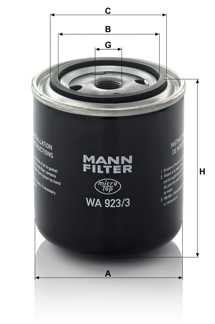Product Image WA923/3_MANN-FILTER