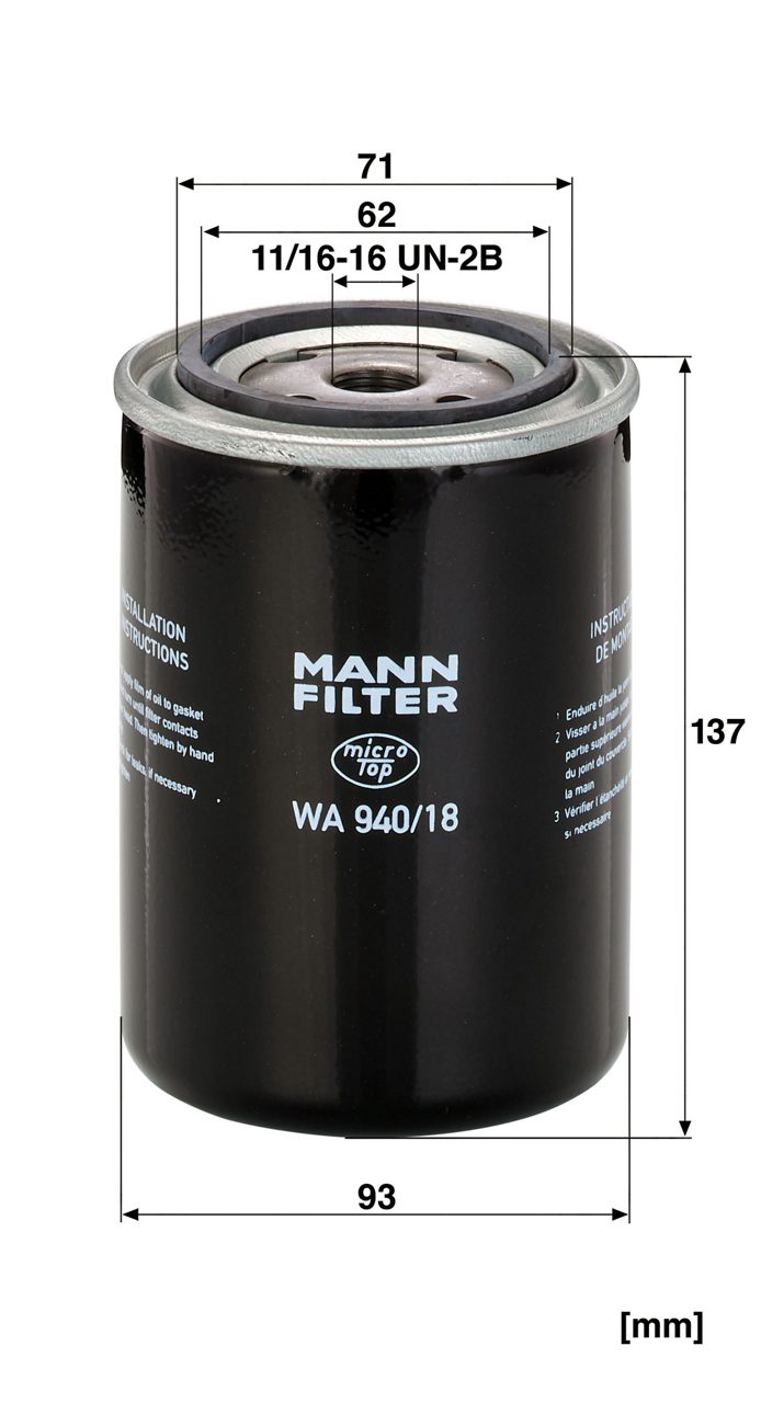 Product Image WA940/18_MANN-FILTER