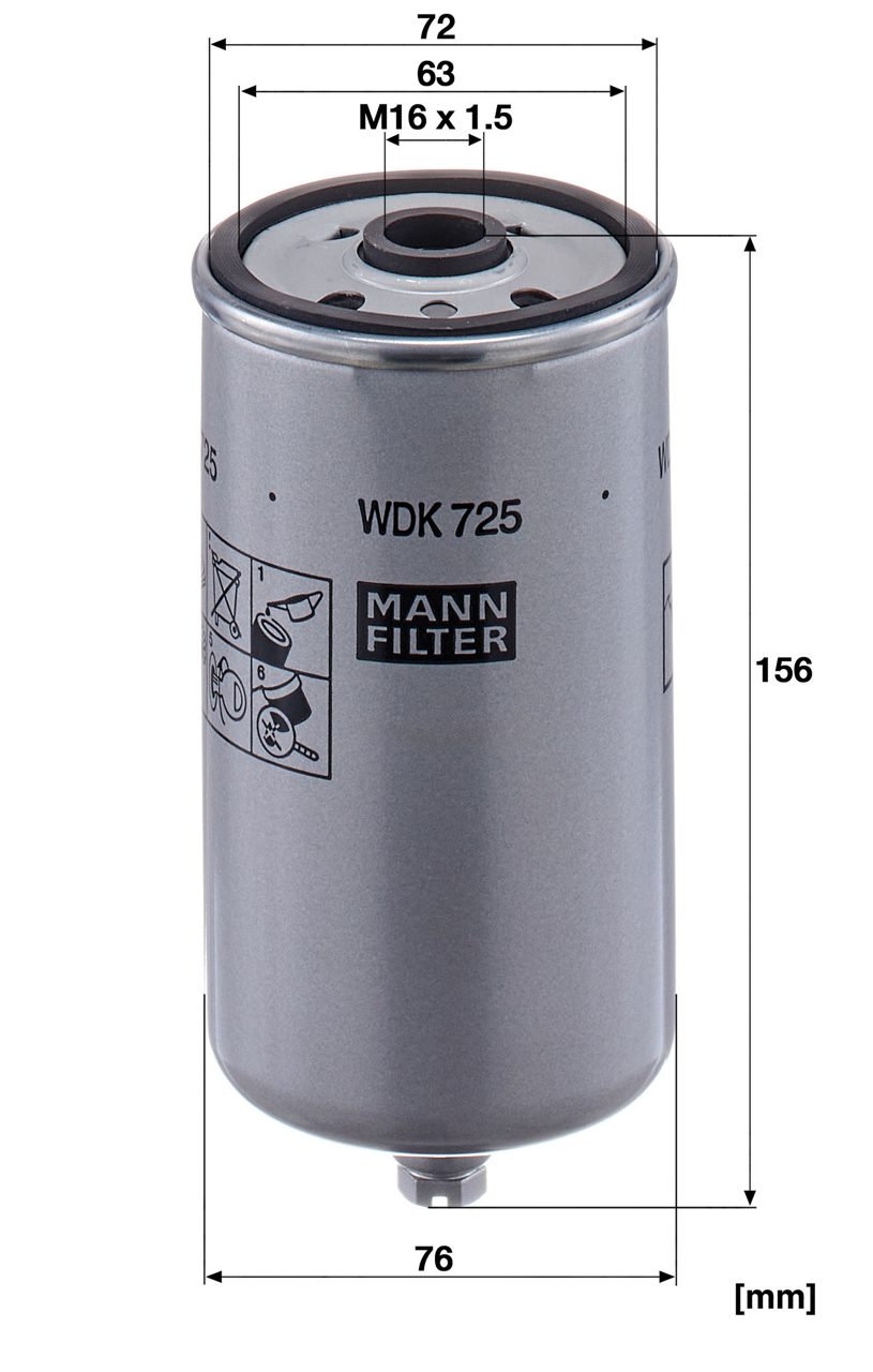 Product Image WDK725_MANN-FILTER