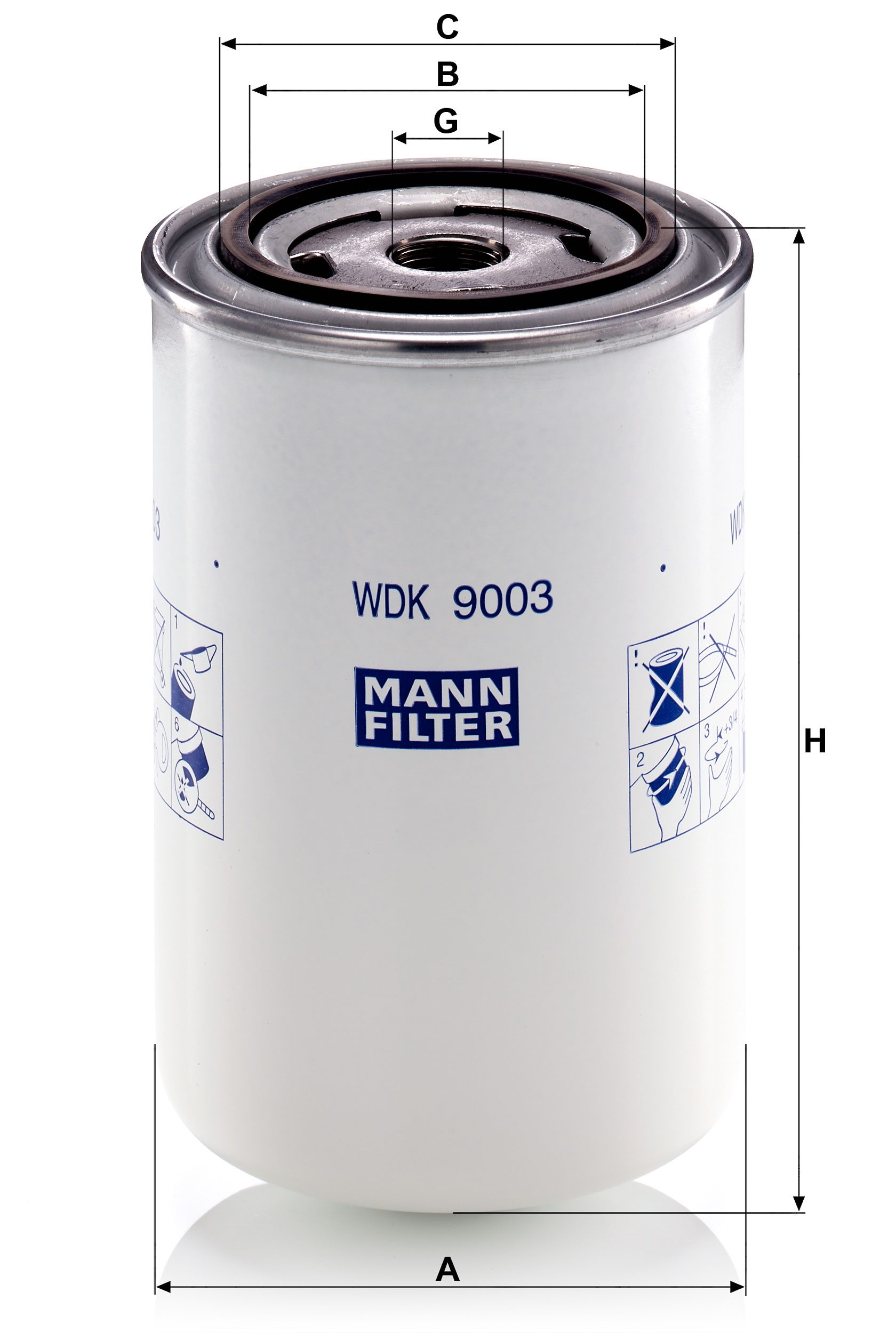 Filtre à carburant MANN-FILTER WDK 9003 — vue 7