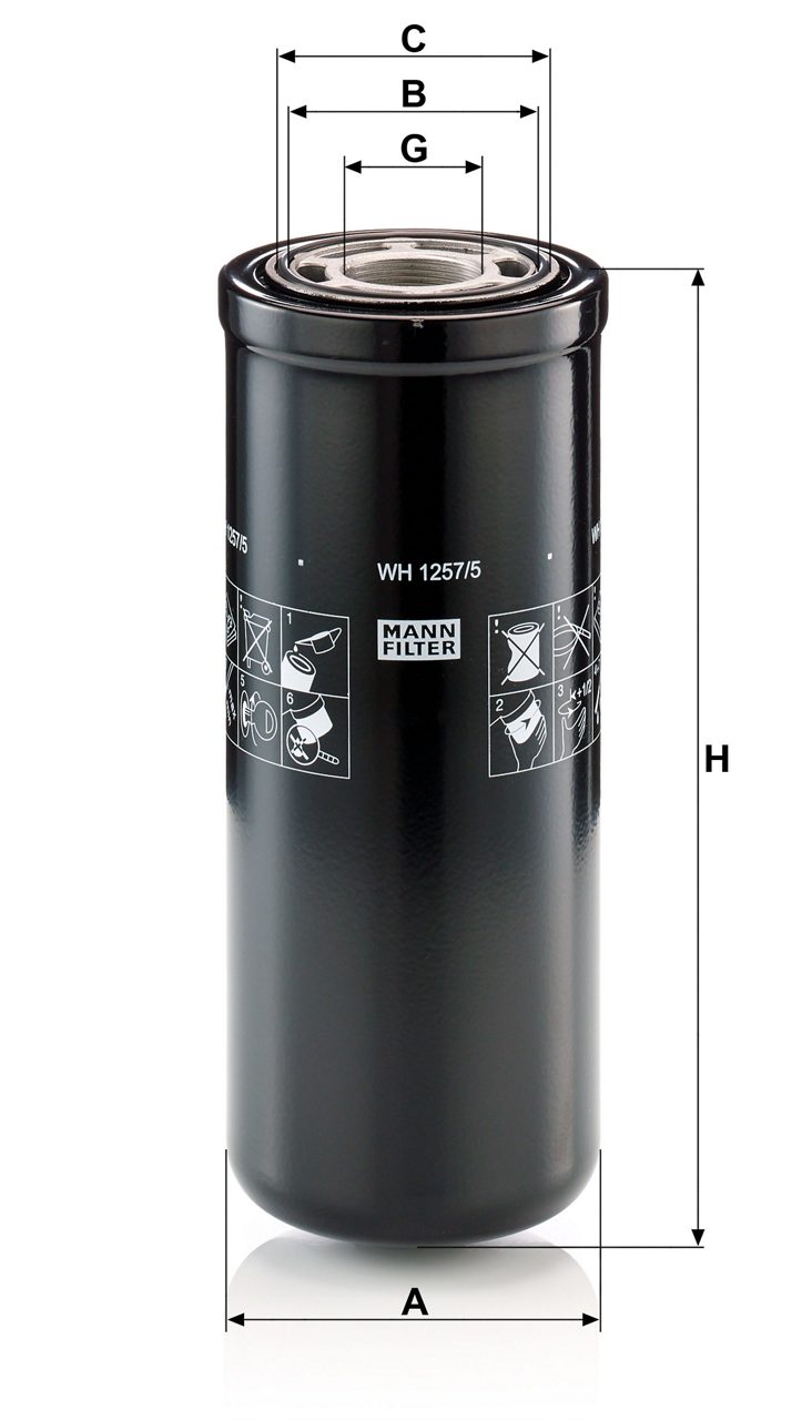 Product Image WH1257/5_MANN-FILTER