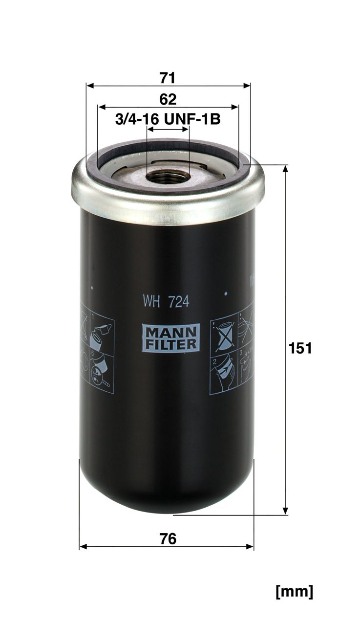 Product Image WH724_MANN-FILTER
