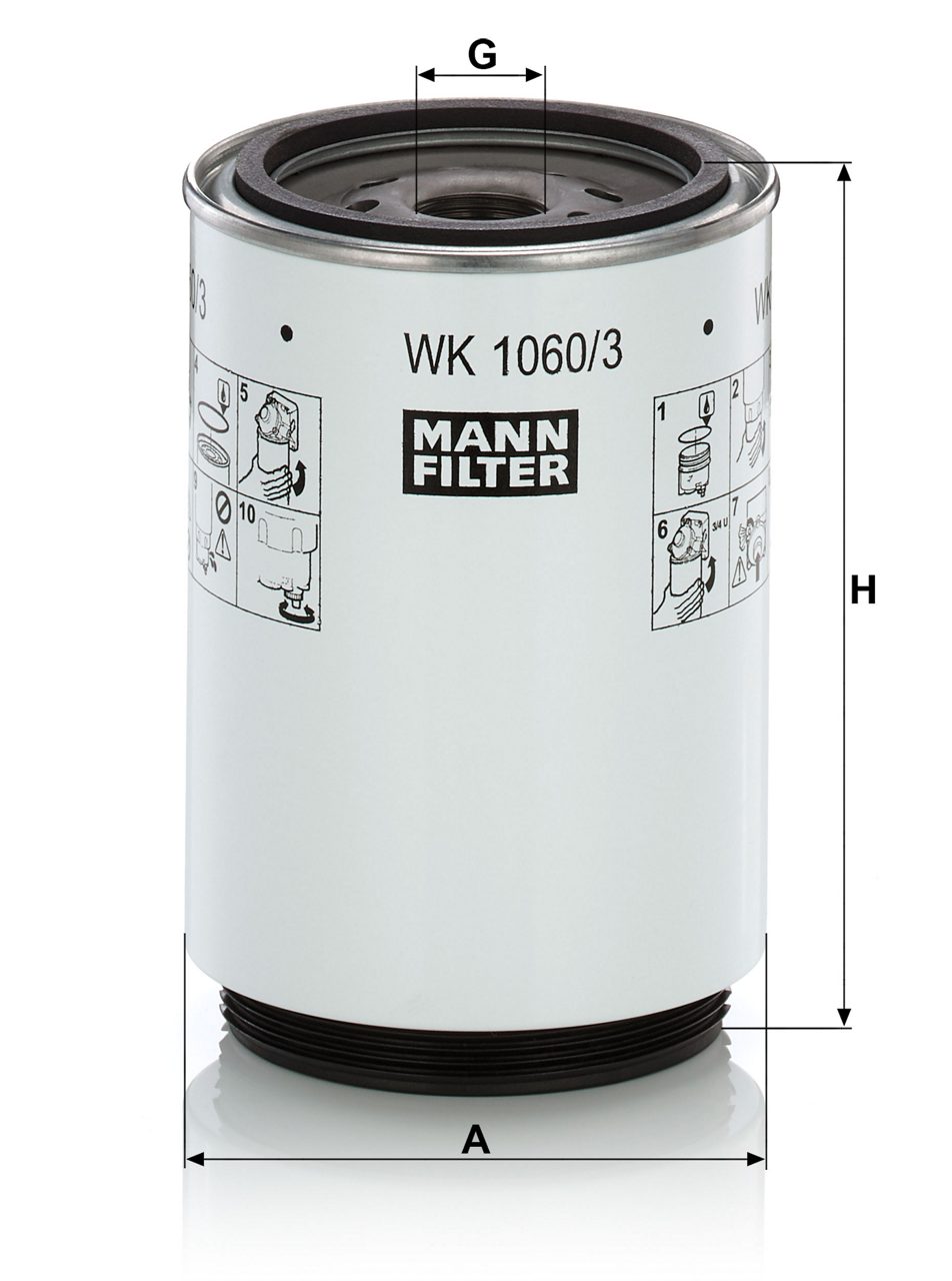 Product Image WK1060/3X_MANN-FILTER