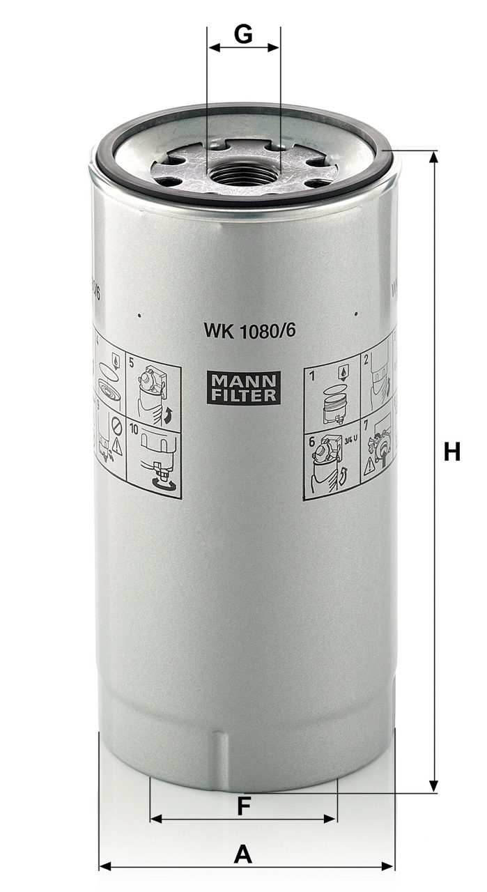 Product Image WK1080/6X_MANN-FILTER