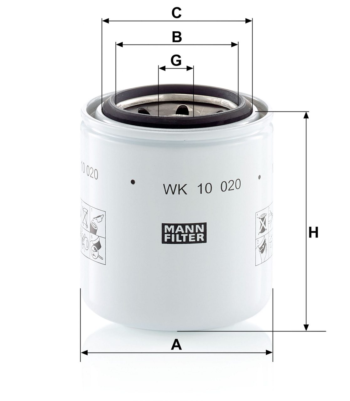Product Image WK10020_MANN-FILTER