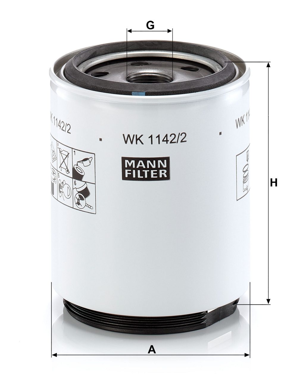 Product Image WK1142/2X_MANN-FILTER