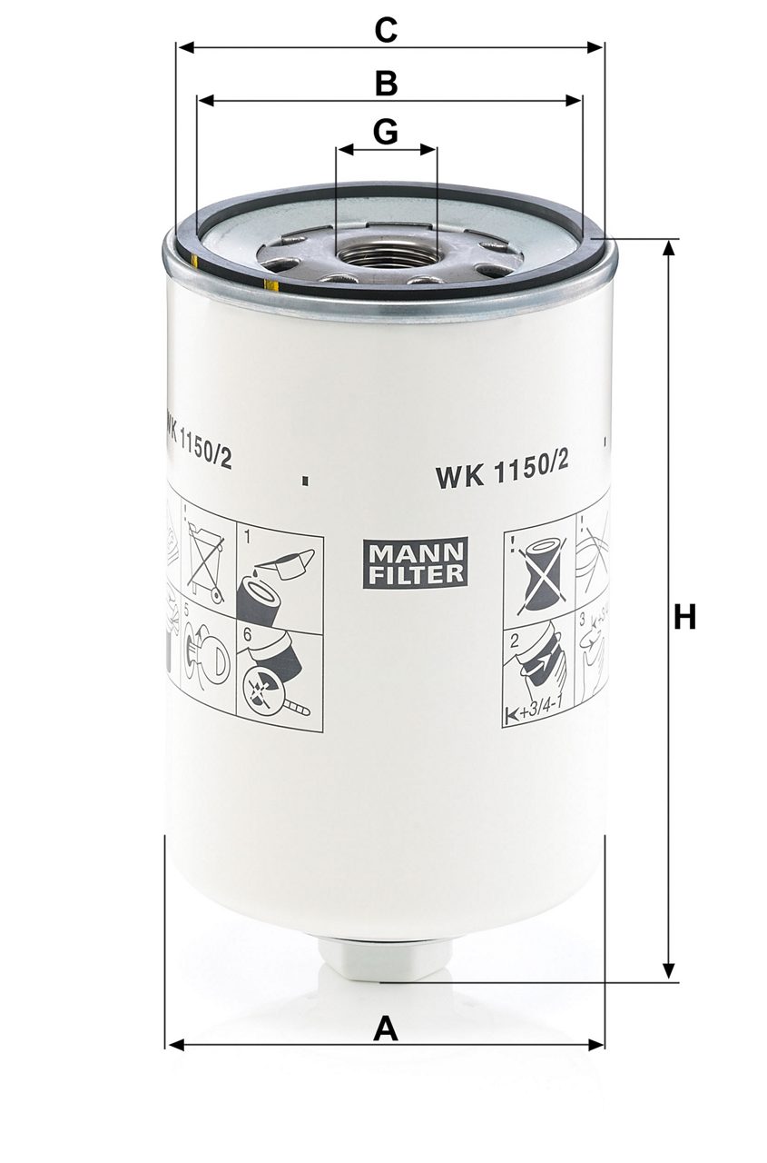 Product Image WK1150/2_MANN-FILTER