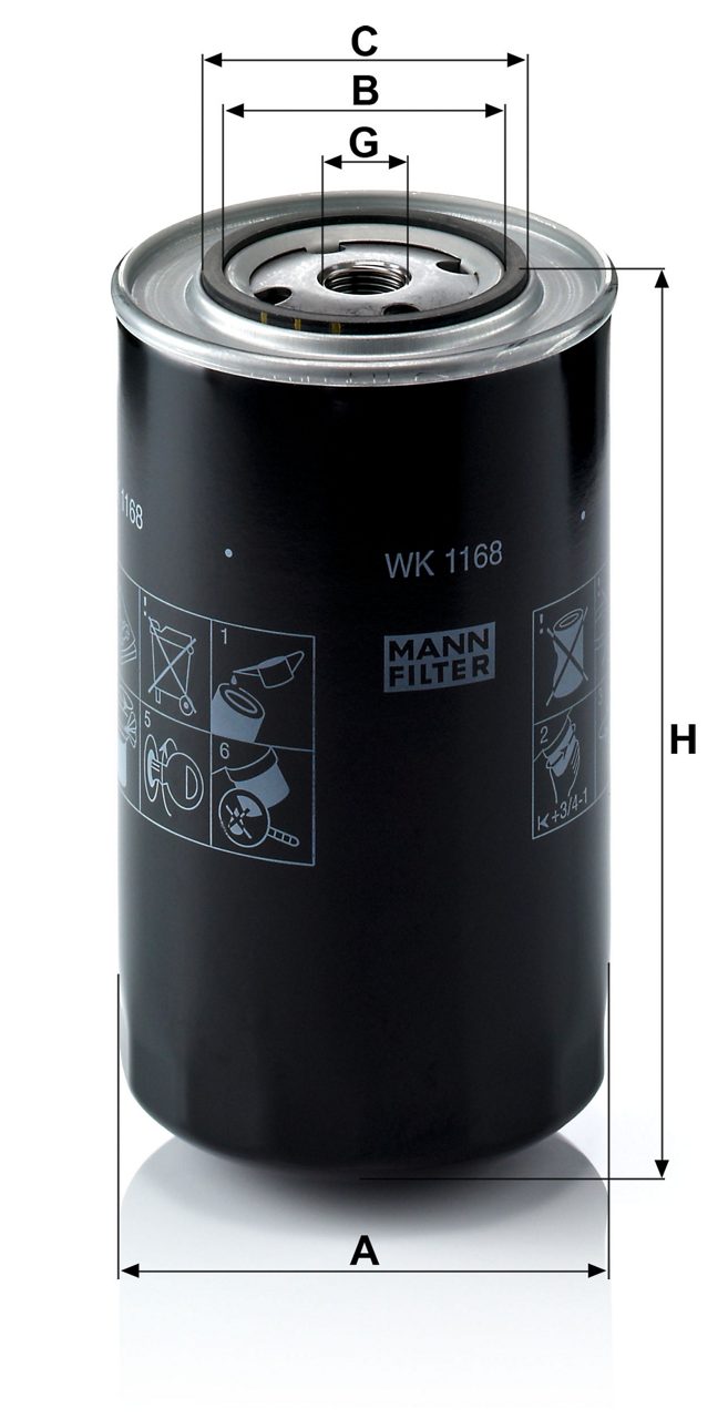 Product Image WK1168_MANN-FILTER
