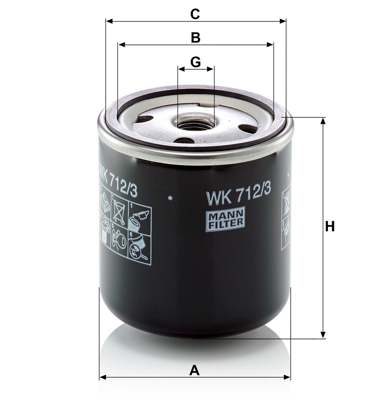 Product Image WK712/3_MANN-FILTER