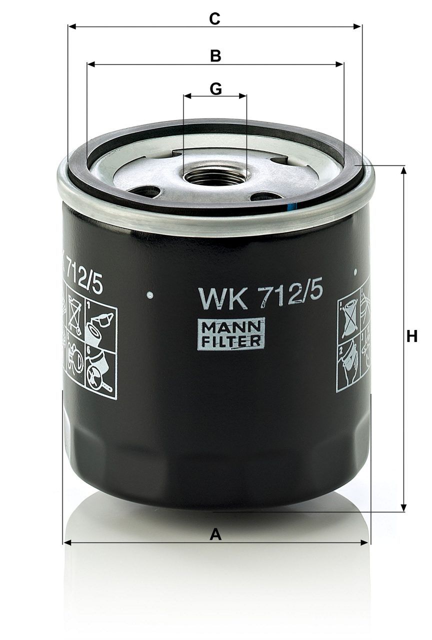 Product Image WK712/5_MANN-FILTER
