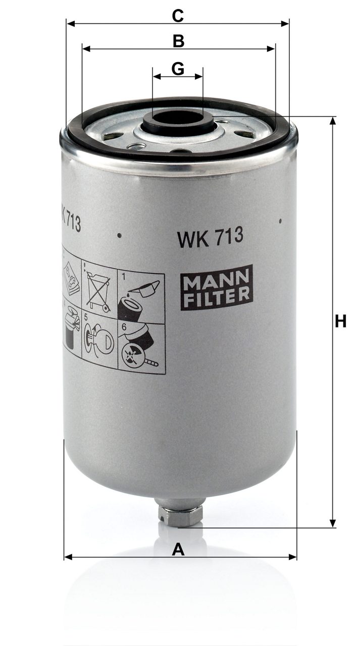Product Image WK713_MANN-FILTER