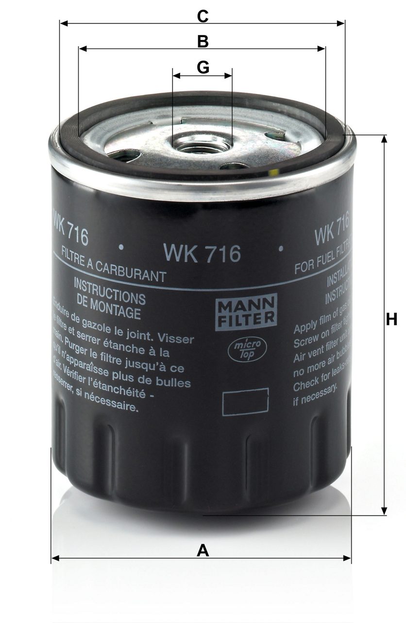 Product Image WK716_MANN-FILTER