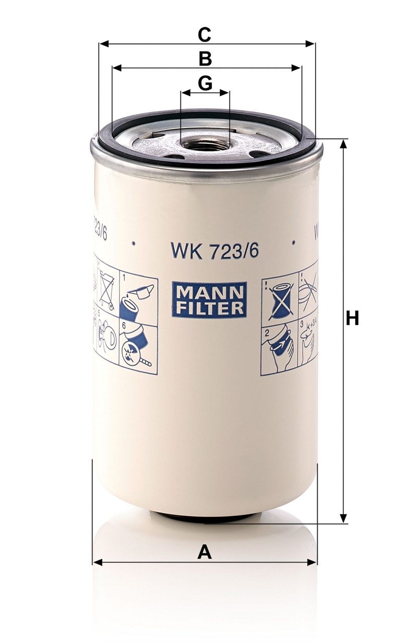Product Image WK723/6_MANN-FILTER