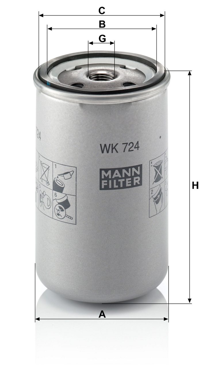 Product Image WK724_MANN-FILTER