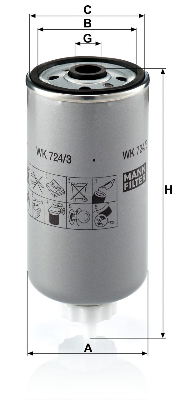 Product Image WK724/3_MANN-FILTER