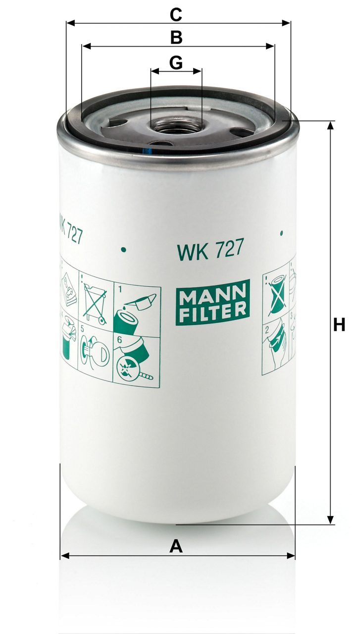 Product Image WK727_MANN-FILTER