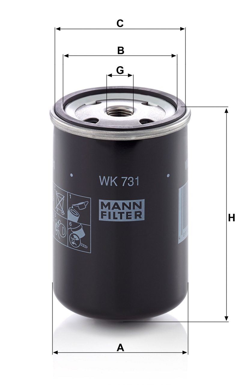 Product Image WK731_MANN-FILTER