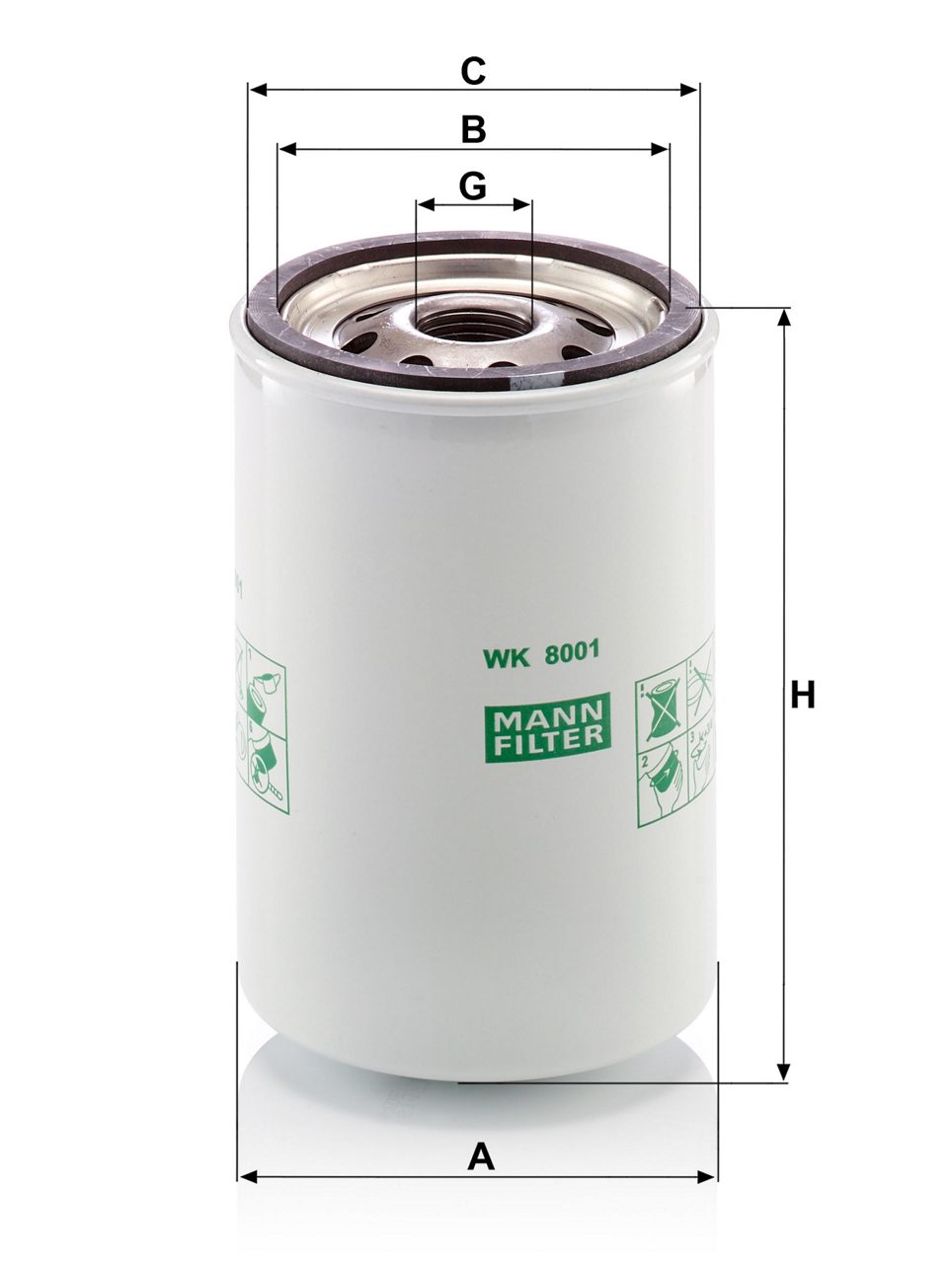 Product Image WK8001_MANN-FILTER