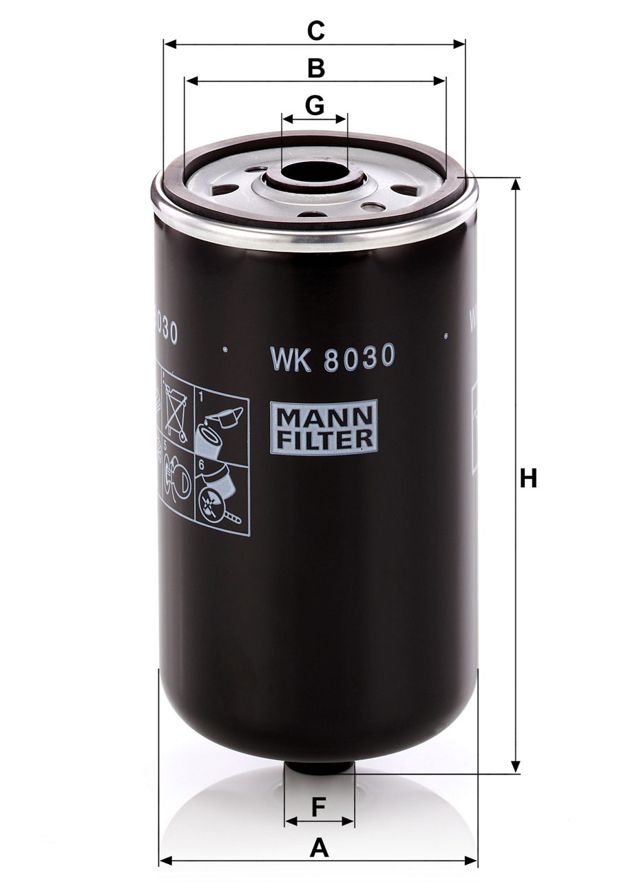 Product Image WK8030_MANN-FILTER