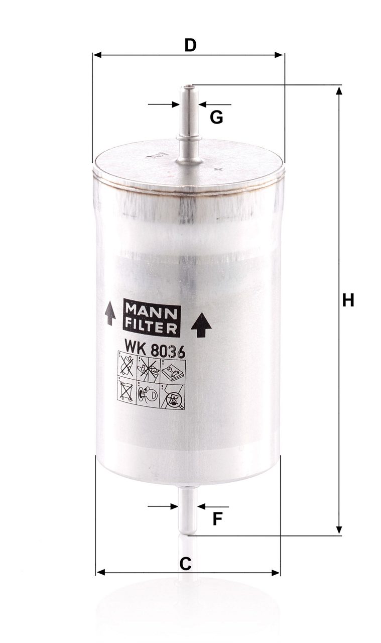 Product Image WK8036_MANN-FILTER