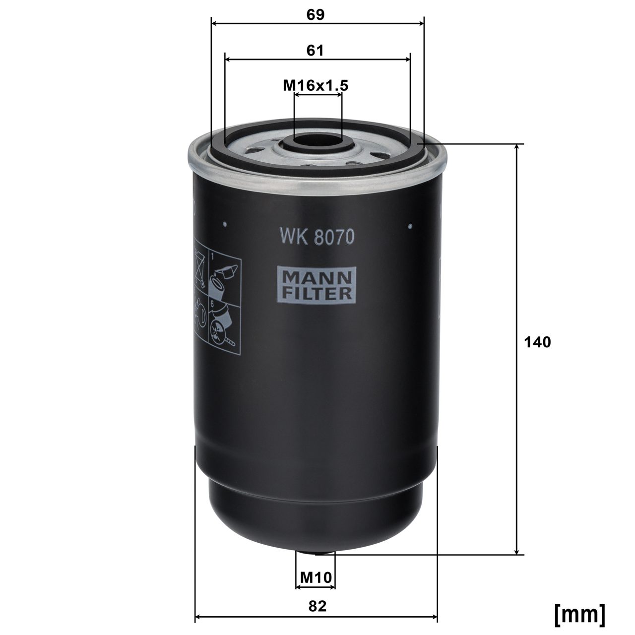 Product Image WK8070_MANN-FILTER