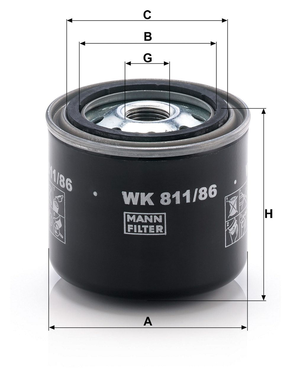 Product Image WK811/86_MANN-FILTER