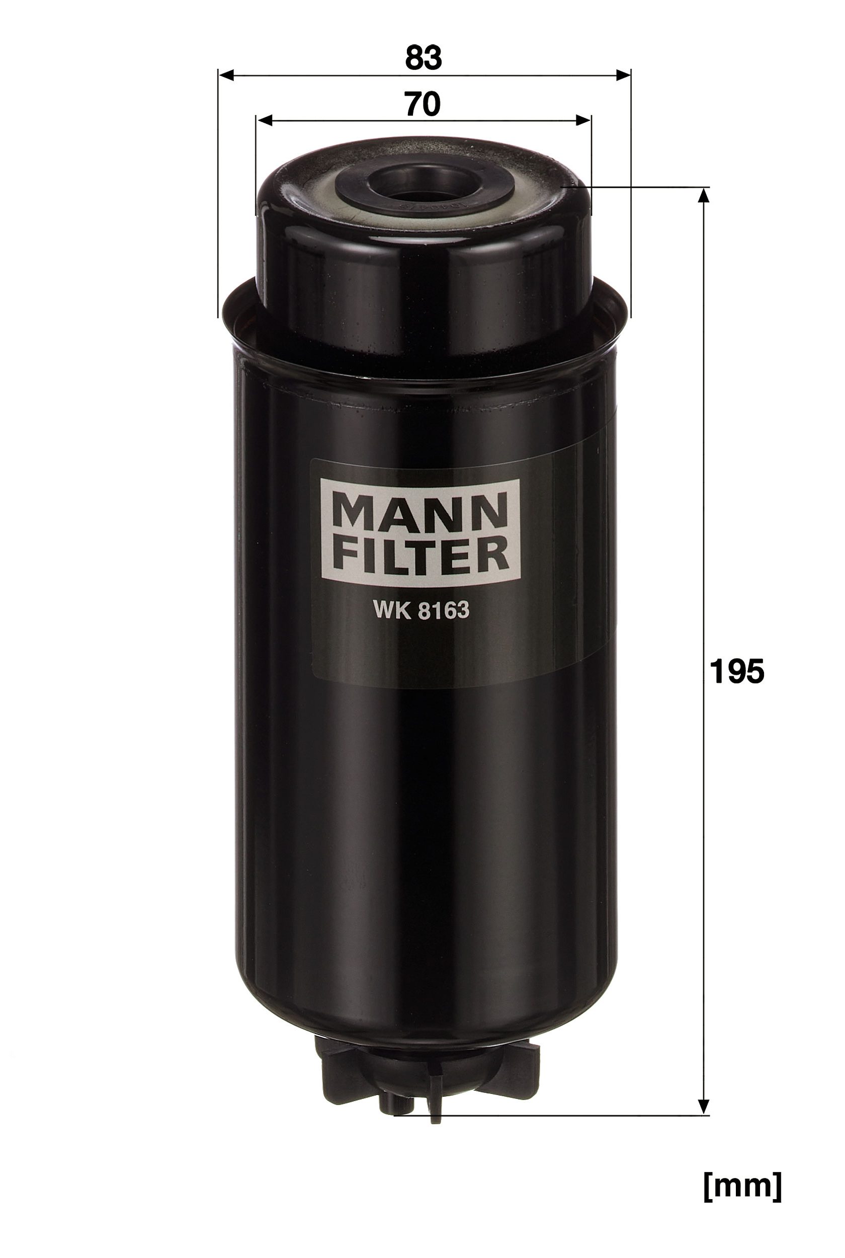 Filtre à carburant MANN-FILTER WK 8163 — vue 7