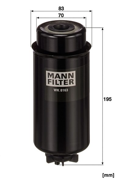 Filtre à carburant MANN-FILTER WK 8163 — vue 3