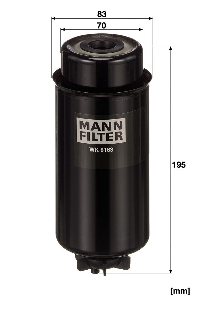 Filtre à carburant MANN-FILTER WK 8163 — vue 4