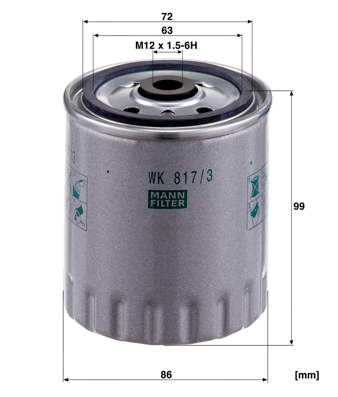 Product Image WK817/3X_MANN-FILTER