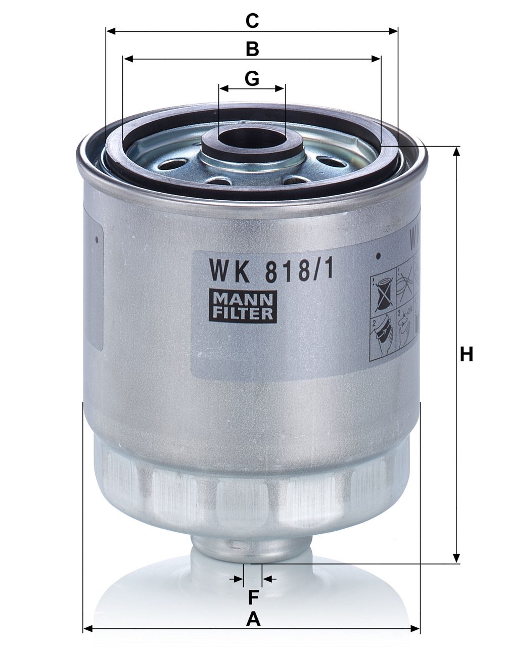 Product Image WK818/1_MANN-FILTER