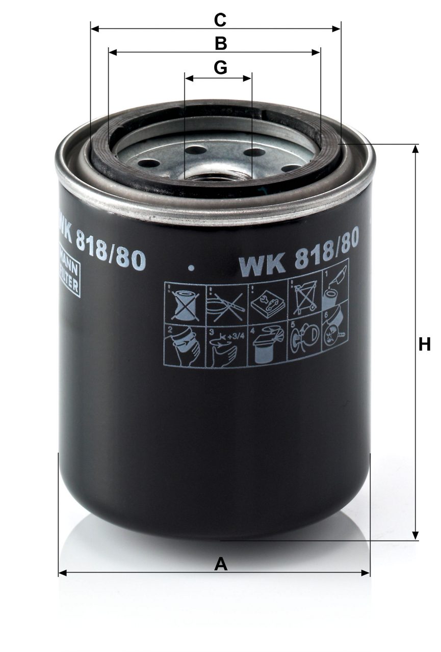 Product Image WK818/80_MANN-FILTER