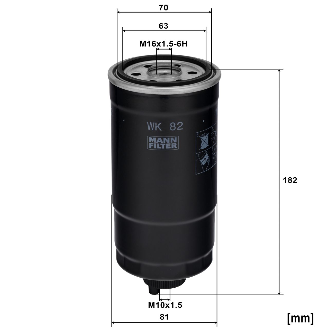 Product Image WK82_MANN-FILTER