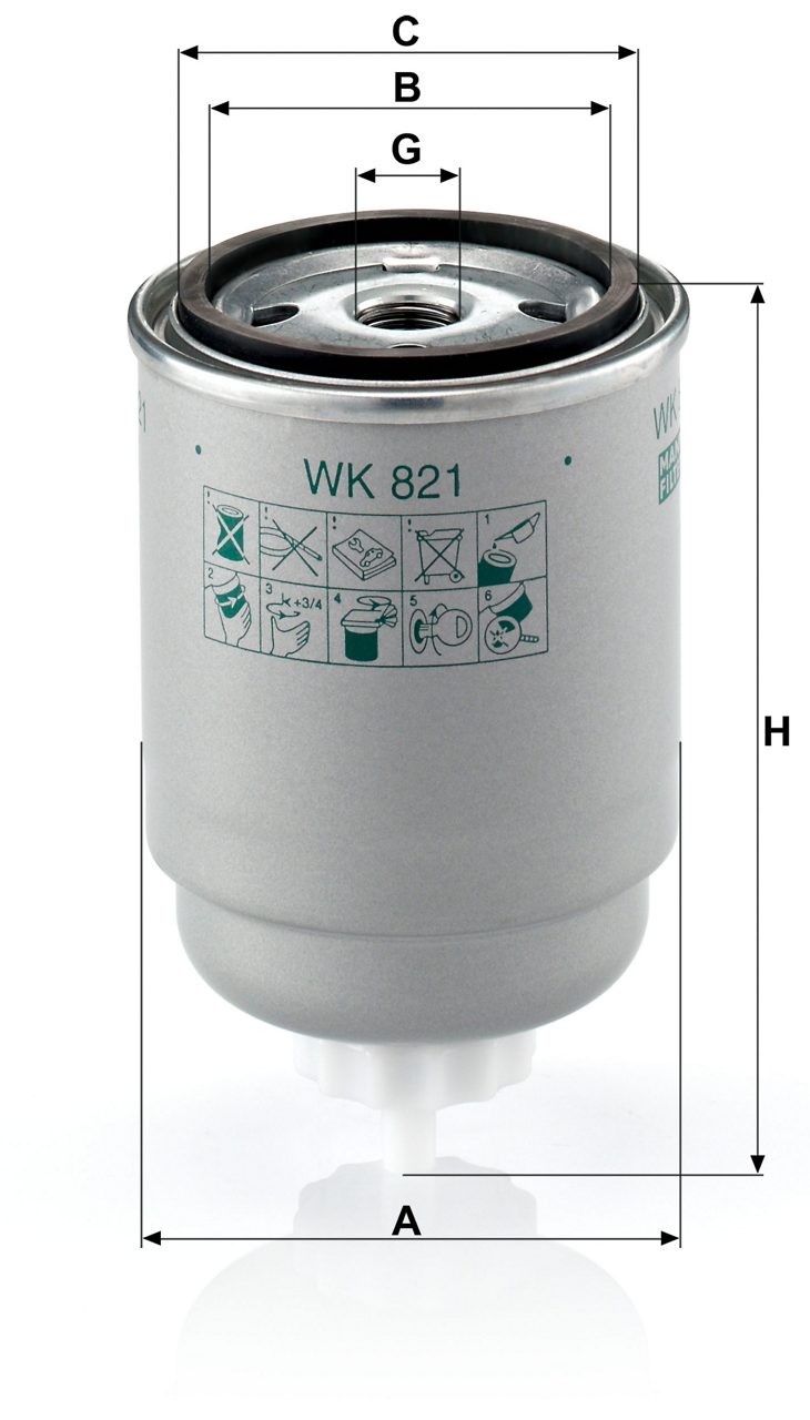 Product Image WK821_MANN-FILTER