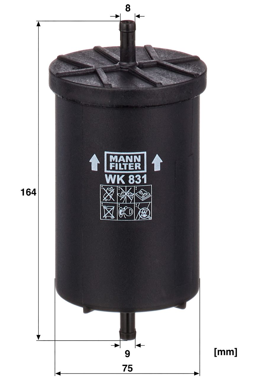 Product Image WK831_MANN-FILTER