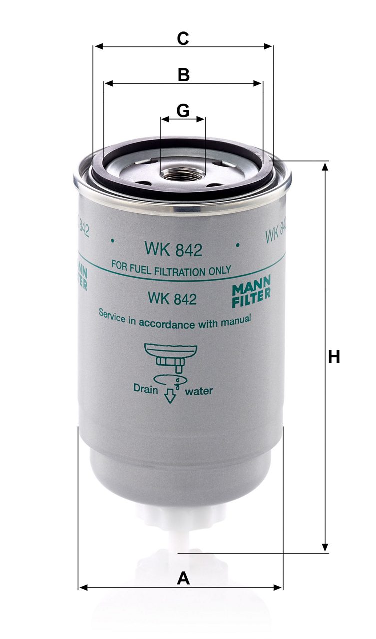 Product Image WK842_MANN-FILTER