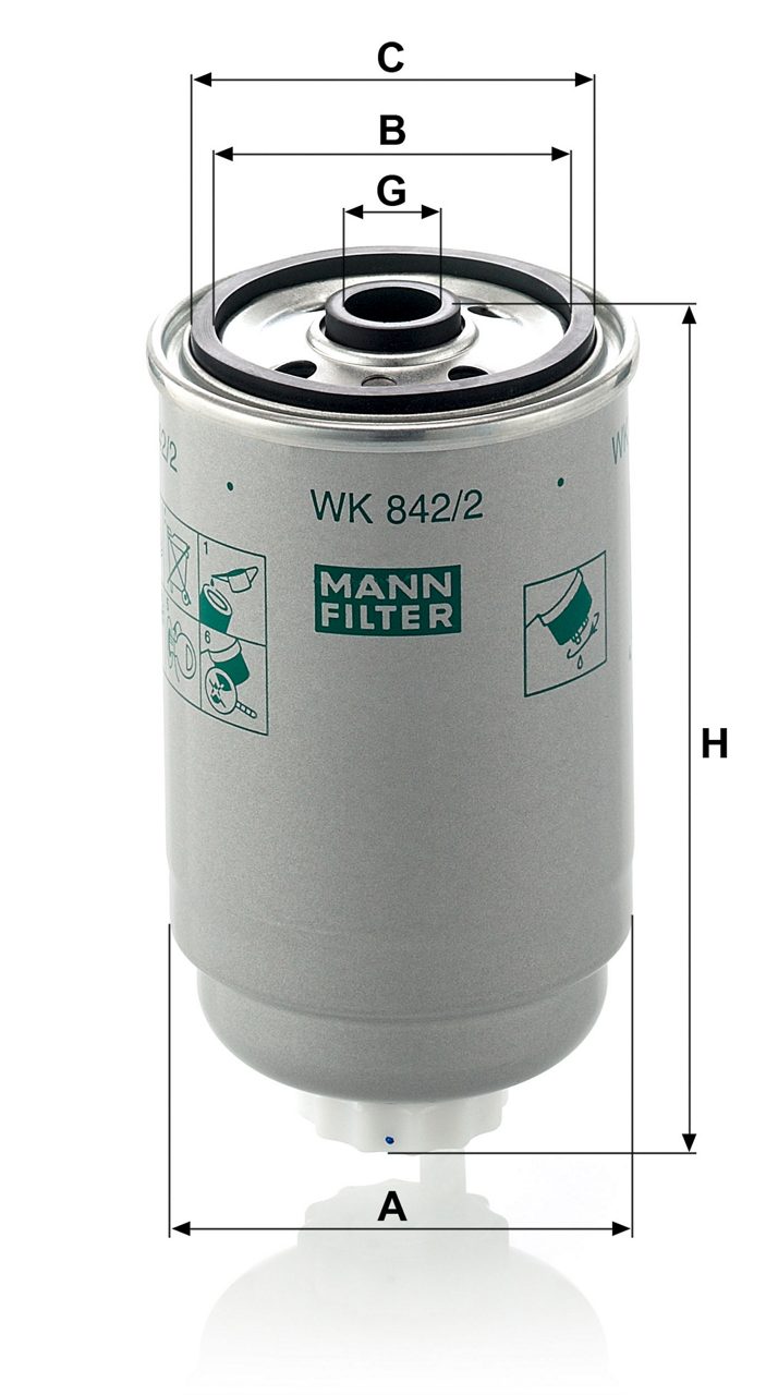 Product Image WK842/2_MANN-FILTER