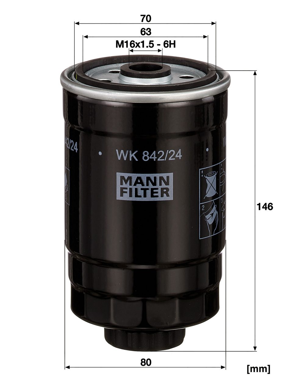 Product Image WK842/24_MANN-FILTER