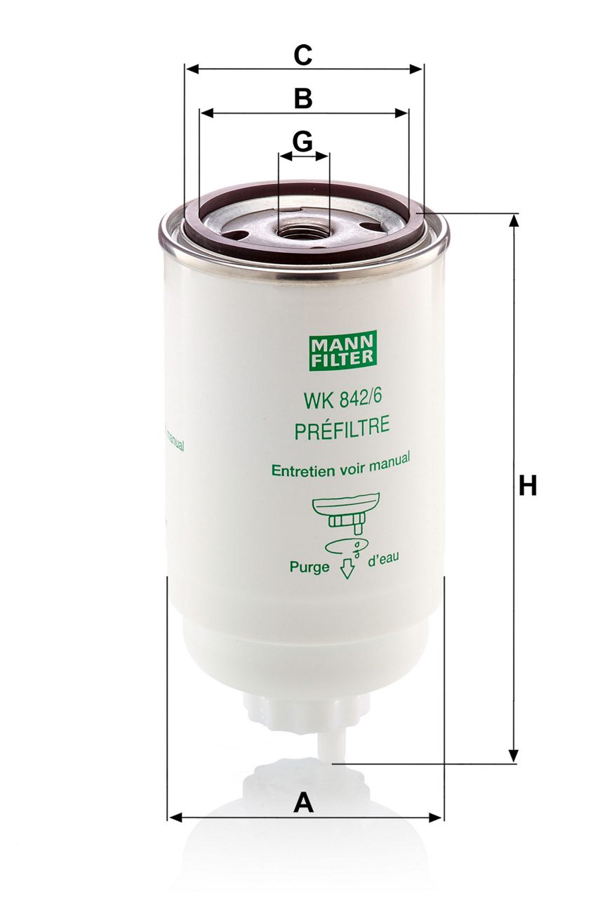 Product Image WK842/6_MANN-FILTER