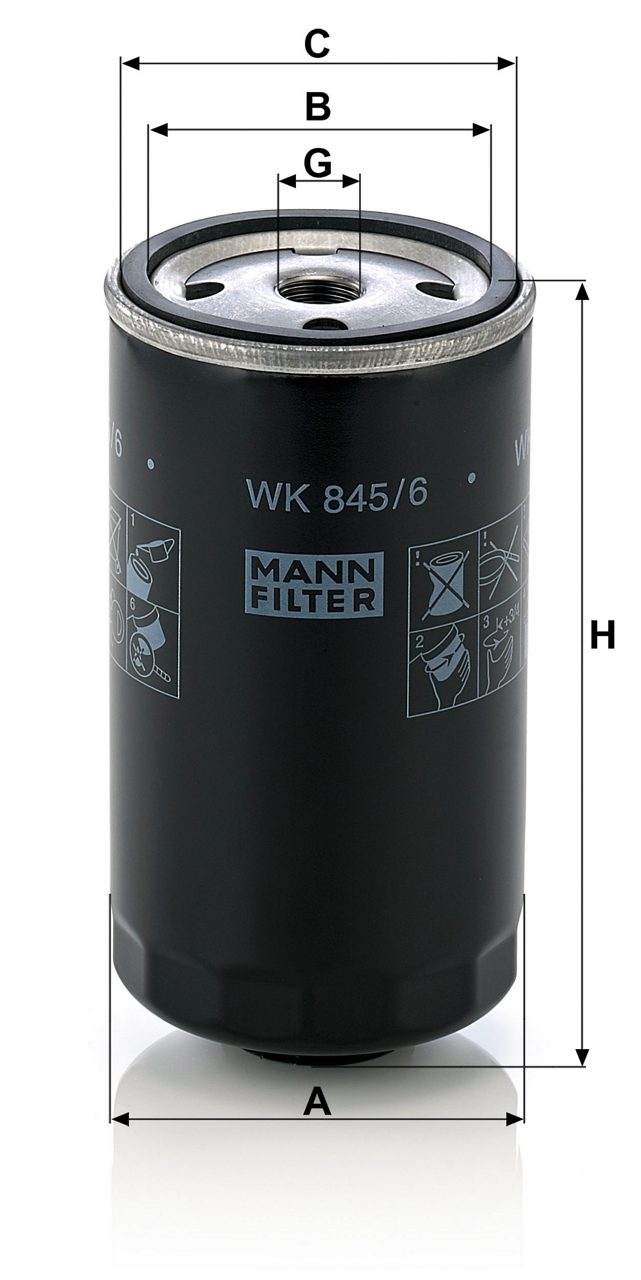 Product Image WK845/6_MANN-FILTER