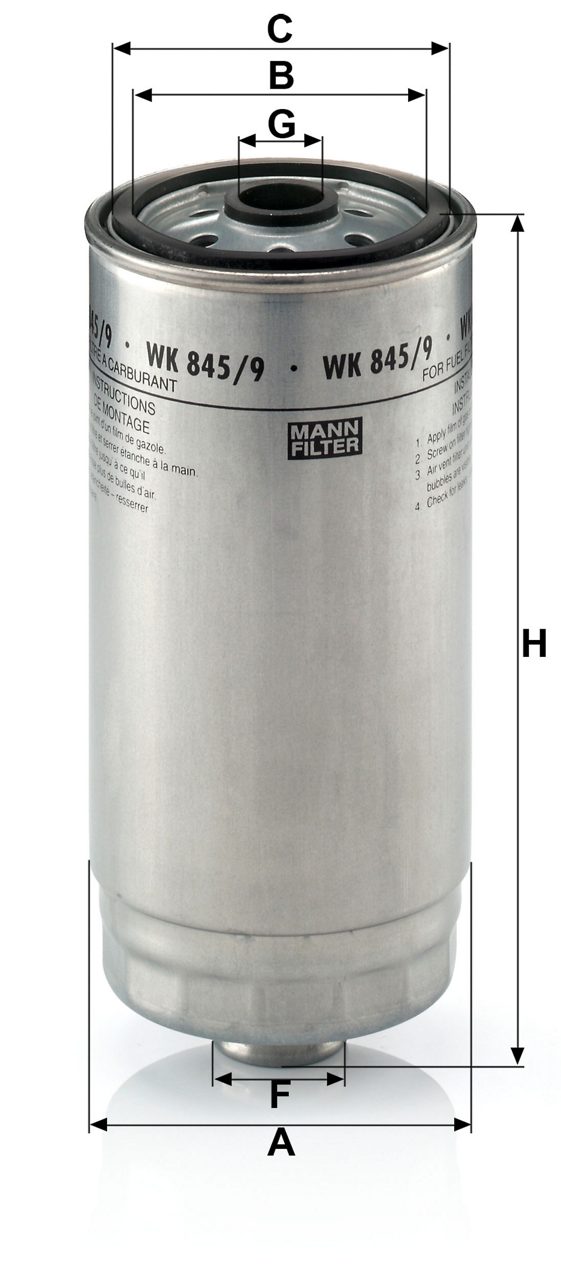 Product Image WK845/9_MANN-FILTER