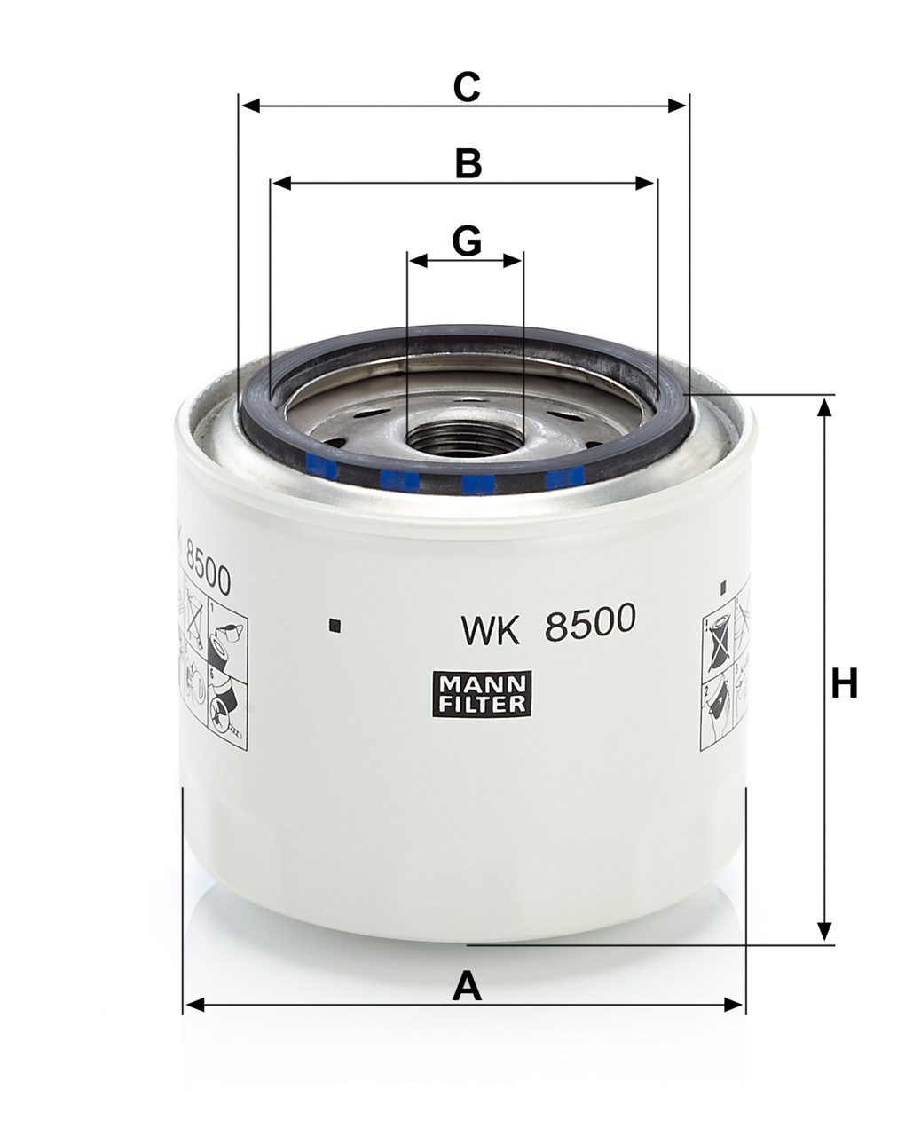 Product Image WK8500_MANN-FILTER