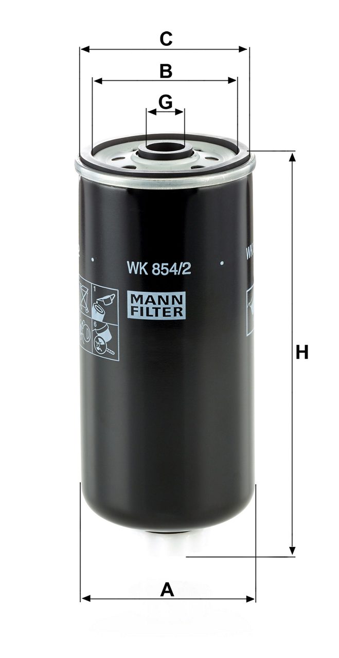 Product Image WK854/2_MANN-FILTER