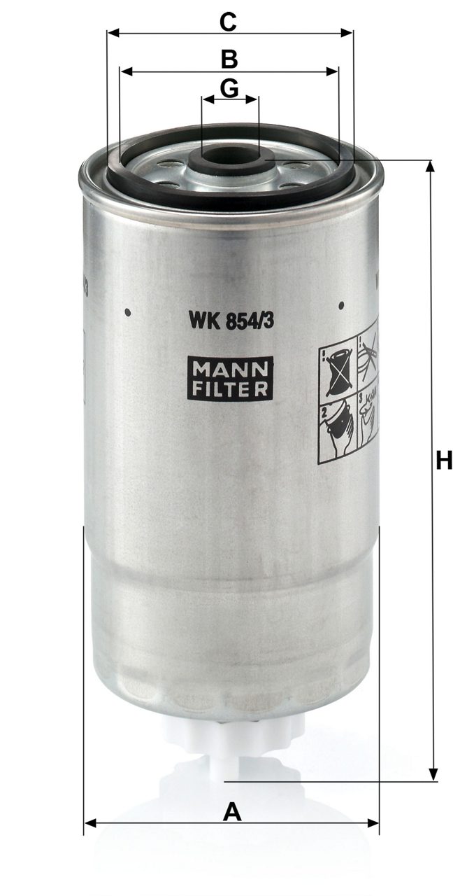 Product Image WK854/3_MANN-FILTER